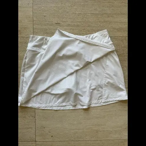 Athleta  XL White Skort‎ Tennis Pickaball Running Gym