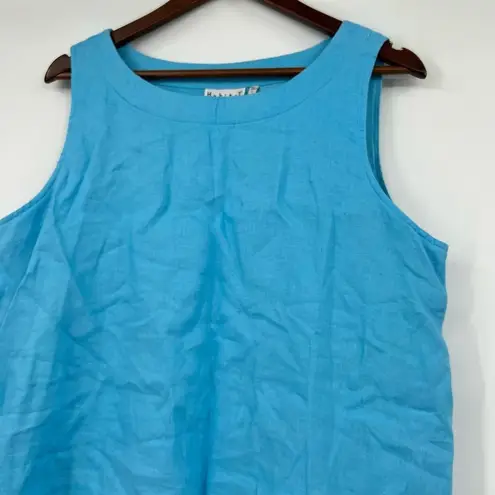 Habitat 100% Linen Dress Women’s Shift Sheath Cottagecore Beach Summer sz large