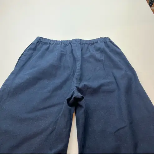 Vince  Womens Navy Blue Hemp Cotton Blend‎ Pull-On Pant Size Small Two Pockets