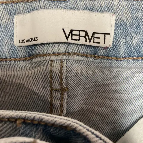 VERVET 90s Vintage Straight Leg Cargo Jeans Light Wash Size 27 Blue