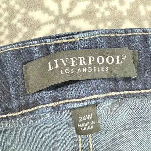 Stitch Fix Liverpool The Gia Glider Crop In Edgehill Wash Size 24W Blue