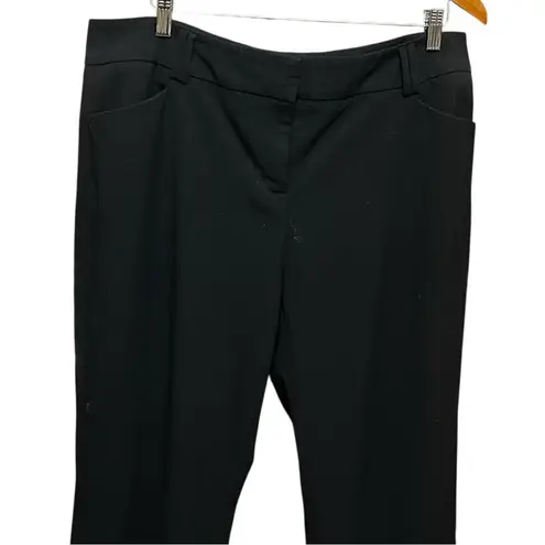 New York & Co Women Pants 16 Averege Black Stretch Work Minimalist Office Career