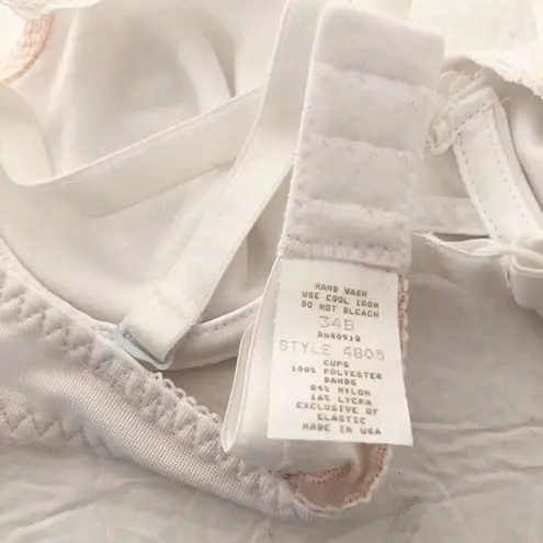 American VINTAGE Empire Intimates 34B White Convertible Strap Bridal Bra A13 Size undefined