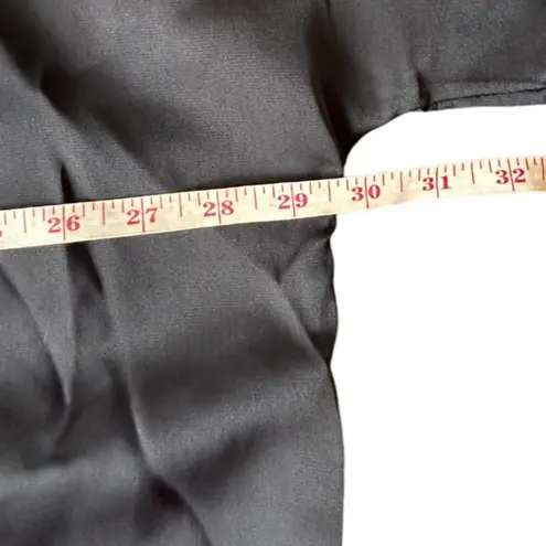 Women's Plus Solid Black Scoop Neck Short Sleeve Flowy Top Size 5X