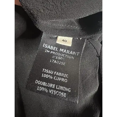 Isabel Marant  Étoile West Asymmetrical Hem Dress Size 40 Black Midi