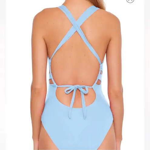 Becca NWOT  Skylar Plunge Ring Cutout One Piece Swimsuit Size Small