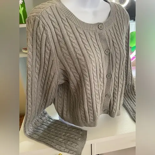 BP  Cable Crewneck Cardigan