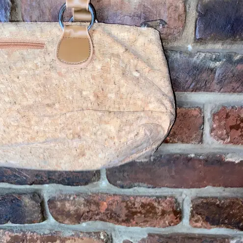 Primeware Cork Brown Tan Design Sassy Classic Wine Clutch Bag Purse