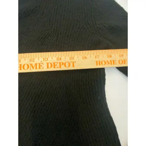 Sweet Romeo Nordstrom Small Ribbed Turtleneck Sweater Black Tunic Women Stretchy