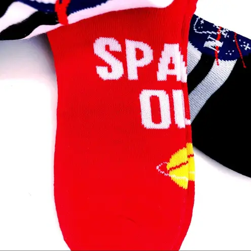 NASA Womens No Show Socks Space Science 5 Pairs Unique Fun Novelty Gift Blue