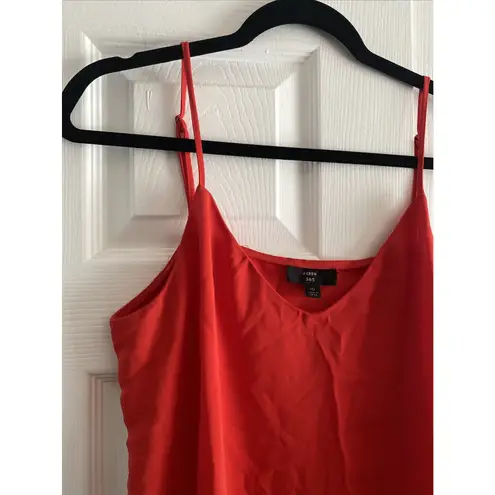 J. Crew 365 Women's Size 10 Red Cami Tank Top Cherry Girl Layering