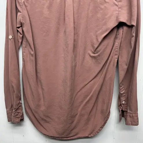 Thread and Supply  1/2 Button Long Sleeve Women's Shirt Size Medium