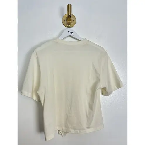 Ulla Johnson Aris Ruffle Cotton Top in Pristine Size Petite