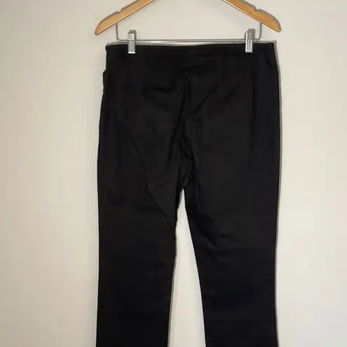 Ralph Lauren Lauren Jeans Co Womens Side Zip Denim Dress Jeans Pants Black 8