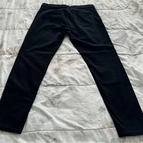 Banana Republic  black satin skinny jeans, size 29/8 preppy minimalist comfort