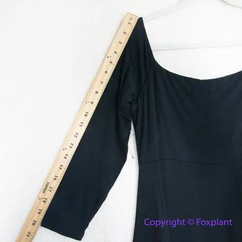 Eloquii New! black knit A-Line Midi Dress , size 14/16