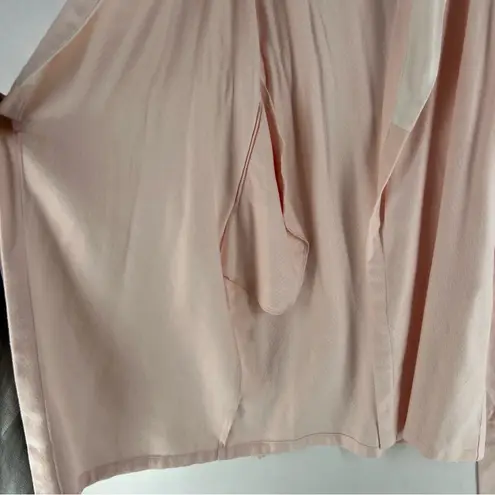 Raeshmi Bamboo Rayon Cotton Blend Soft Luxury Bath Robe Pink White Midi Size S