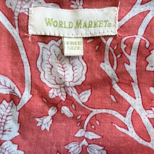 WORLD MARKET COTTON KIMONO/ROBE Sz: O/S Orange
