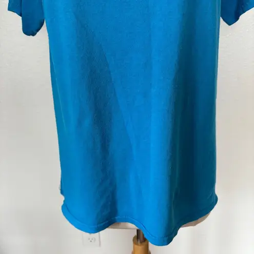 Delta Pro Weight Blue Short Sleeve Crew Neck Graphic Stingray Tee