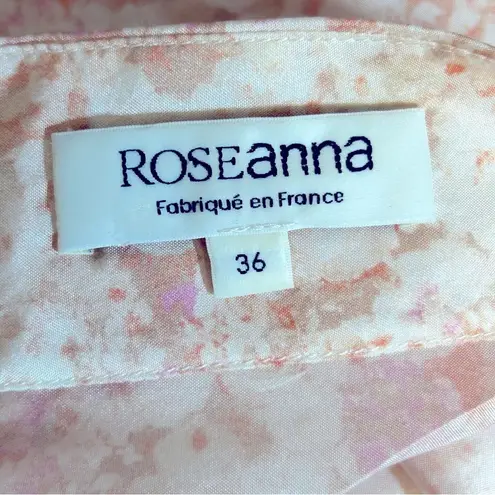 Roseanna Silk Floral 3/4 Sleeve Open Back Dress From France Size 4