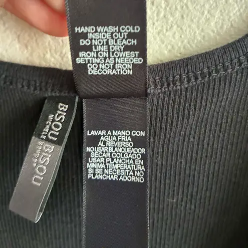 Bisou Bisou Black and Red Sequin Tank Top M