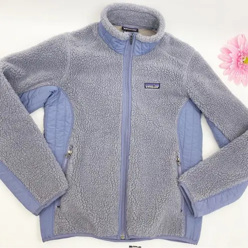 Patagonia  Retro X Synchilla Deep Pile Full Zip Fleece Jacket Light Muted Purple - Image 3
