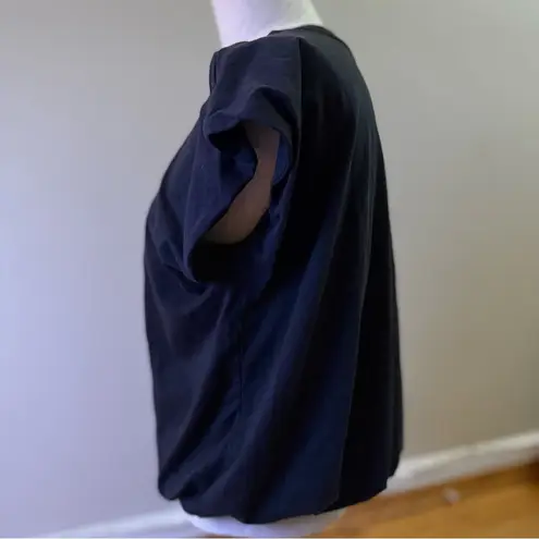 Calia Women’s Everyday Twist Crop Tee Top Relaxed Athleisure High Neck Black M Size M