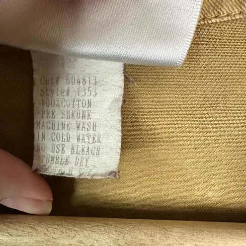 XCVI Womens Medium Vintage Long Frayed Jacket Made USA Cotton Tan Lagenlook