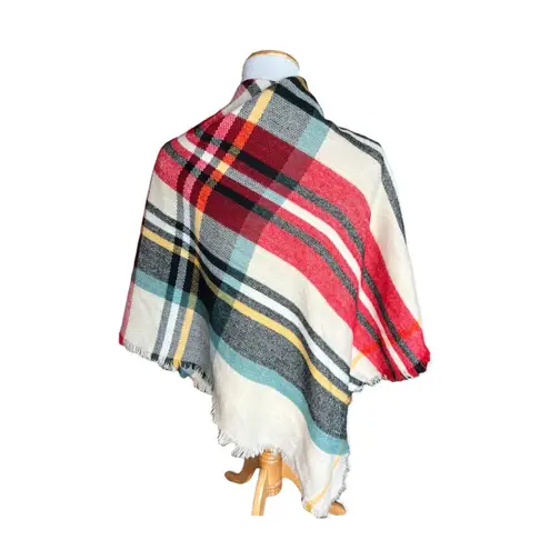Womens Tangnade Plaid The Blanket Scarf Shaw Wrap