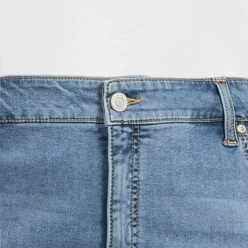 Terra & Sky Womens Jeans Size 22W High Rise Skinny Jeans Distressed Stretch New