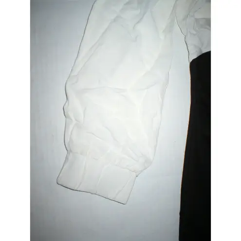 New Womens NWT 4 Designer Armani Jeans AJ White Black Italy S Dress 40 Col Block