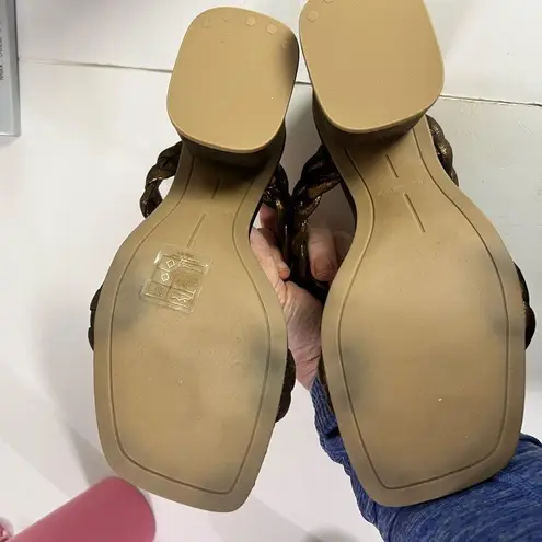 Dolce Vita Netra Woven Block Heel Sandals