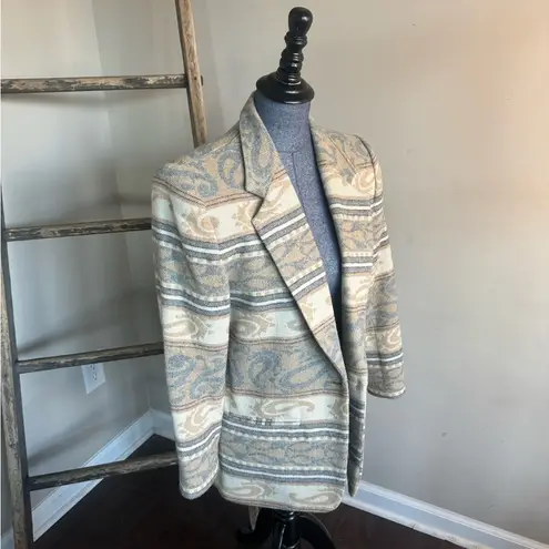 Petite Sophisticate Like New Vintage Western Wool Blazer Size 8