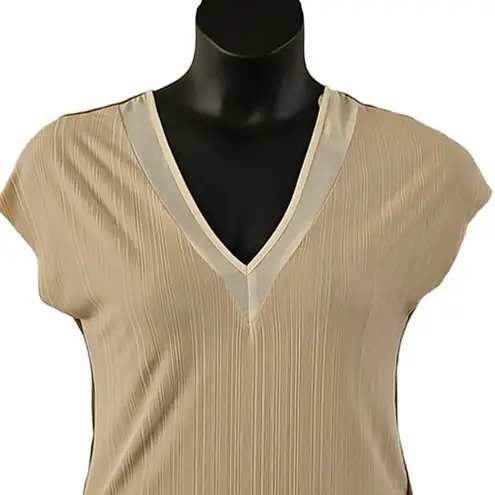 Pink Martini Asymmetrical Colorblock Short Sleeve Blouse - Size XS - NWT