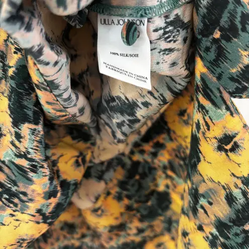 Ulla Johnson Elaine Floral Silk Mini Dress Size 0 XS Puff Sleeve Runway Wedding