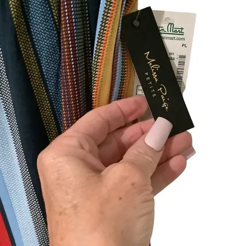 Melissa Paige Colorful Striped Women’s Palazzo Pants BRAND NEW Petite L