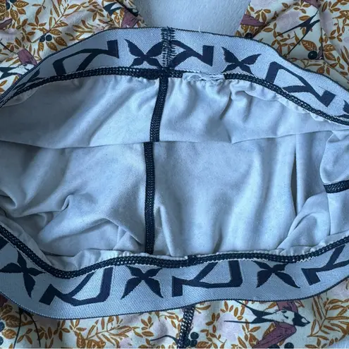 Kari Traa Fryd Base Layer Leggings Birds Floral Lightweight Small Gold