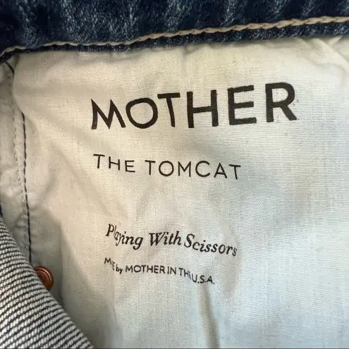 Mother Jeans The Tomcat Straight Leg Playing With Scissors Size 29 Blue