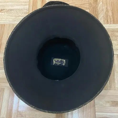 Vintage CHAMPAGNE Italy Brocade Sequin Bow Women’s Hat