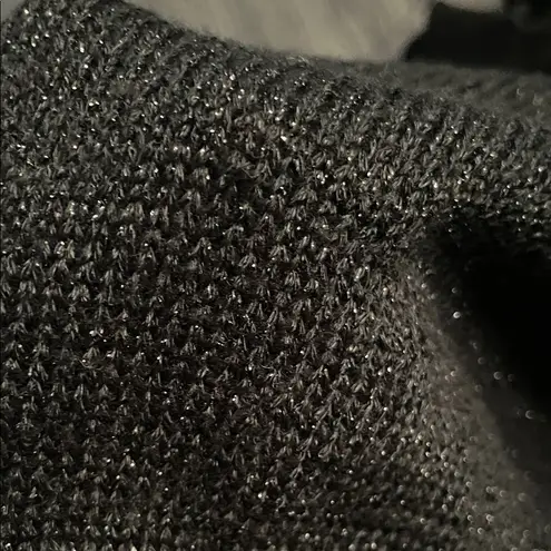 New York & Company Black Cold Shoulder Sweater Cutout Knit Size M Size M