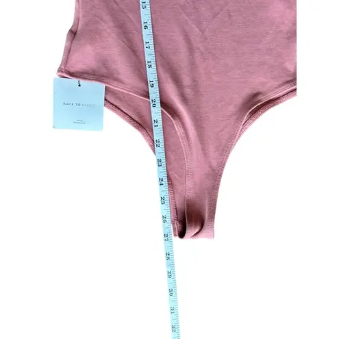 SheIn  Women's Rose Pink Cold Shoulder Body Suit