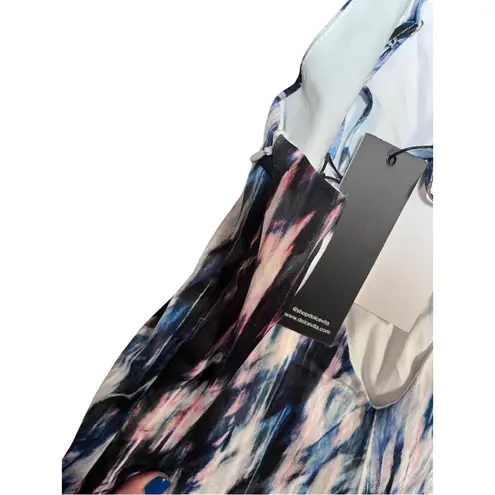 New Dolce Vita Rainbow Sand Printed VNeck XS Cropped Romper Black