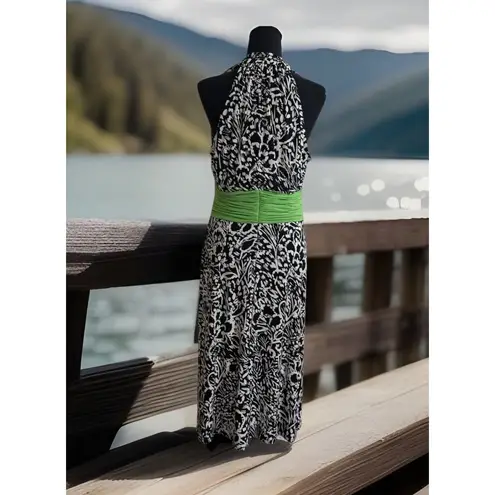 Chic Evan Picone Size 12 Halter Sleeveless Midi Dress Sexi Cottagecore