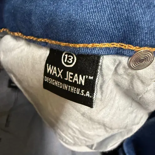 Wax Jean Butt I Love You High Rise Butt Lifting Jeans Medium Blue Size 13 NEW