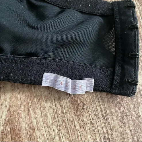 Savage X Fenty Renaissance Rose Unlined Demi Bra Black Caviar Size 38G Red