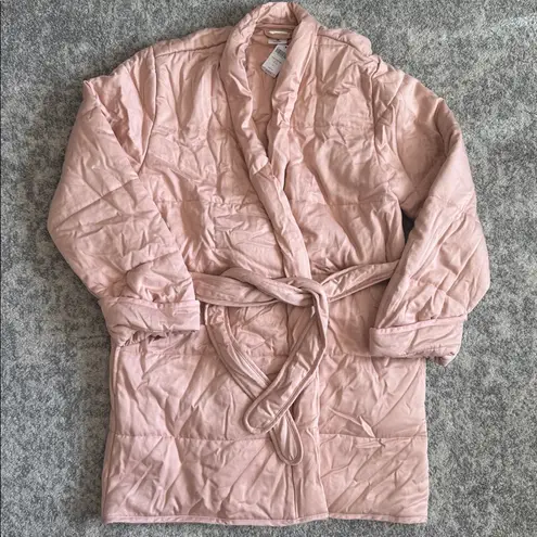 Soma Blush Quilted Robe Pink Size M