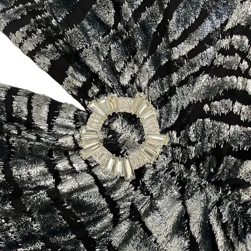 DUNDAS x REVOLVE Stardust Mini Dress in Silver Tiger