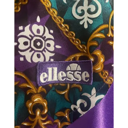 Vintage 80s Ellesse Tracksuit Jacket sz UK 10, US M Purple and Green Colorful Size M