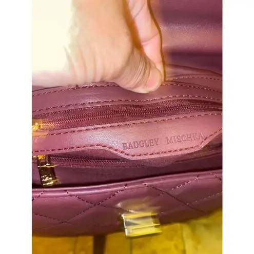 Badgley Mischka Women's Burgundy Crossbody Bag One Size