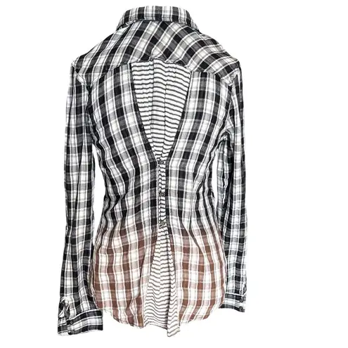 Coco + Jaimeson Womens Blouse Size Small Plaid Shirt Long Sleeve Rodeo Western